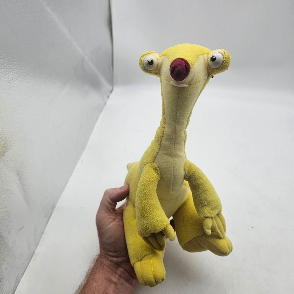 Sid Sloth Ice Age Plush Stuffed Animal Toy Small Yellow Soft Cute Movie